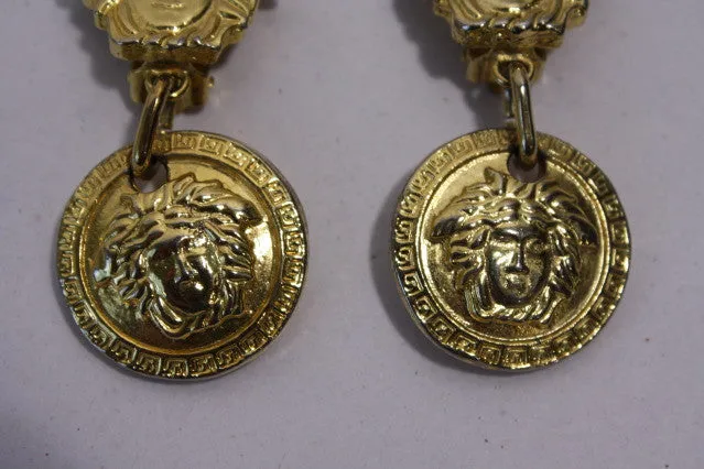 Vintage GIANNI VERSACE Gold Earrings