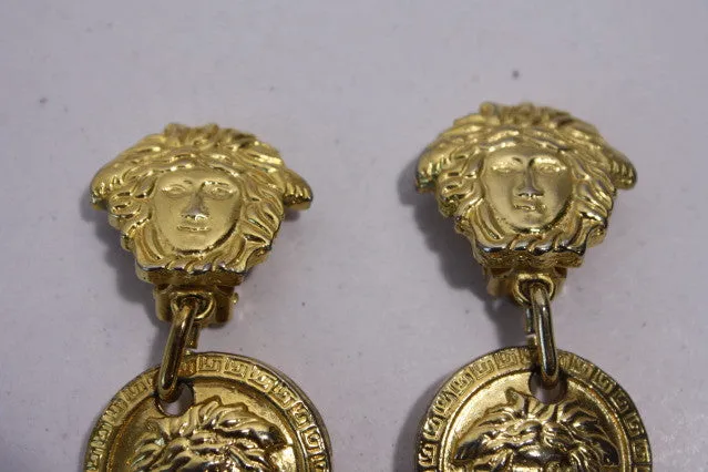 Vintage GIANNI VERSACE Gold Earrings