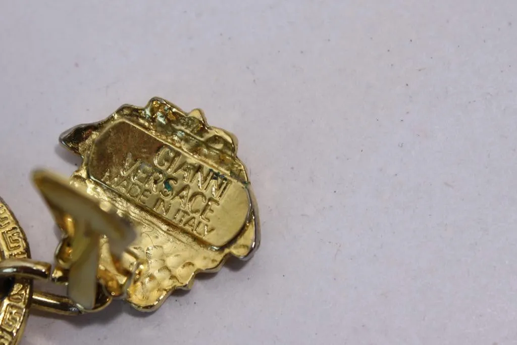 Vintage GIANNI VERSACE Gold Earrings