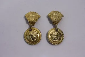 Vintage GIANNI VERSACE Gold Earrings