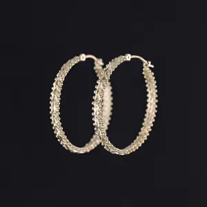Vintage Hoop Earrings of 14k Gold