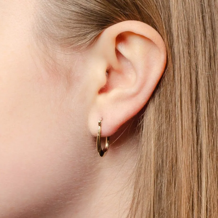 Vintage Hoop Earrings of 14k Gold