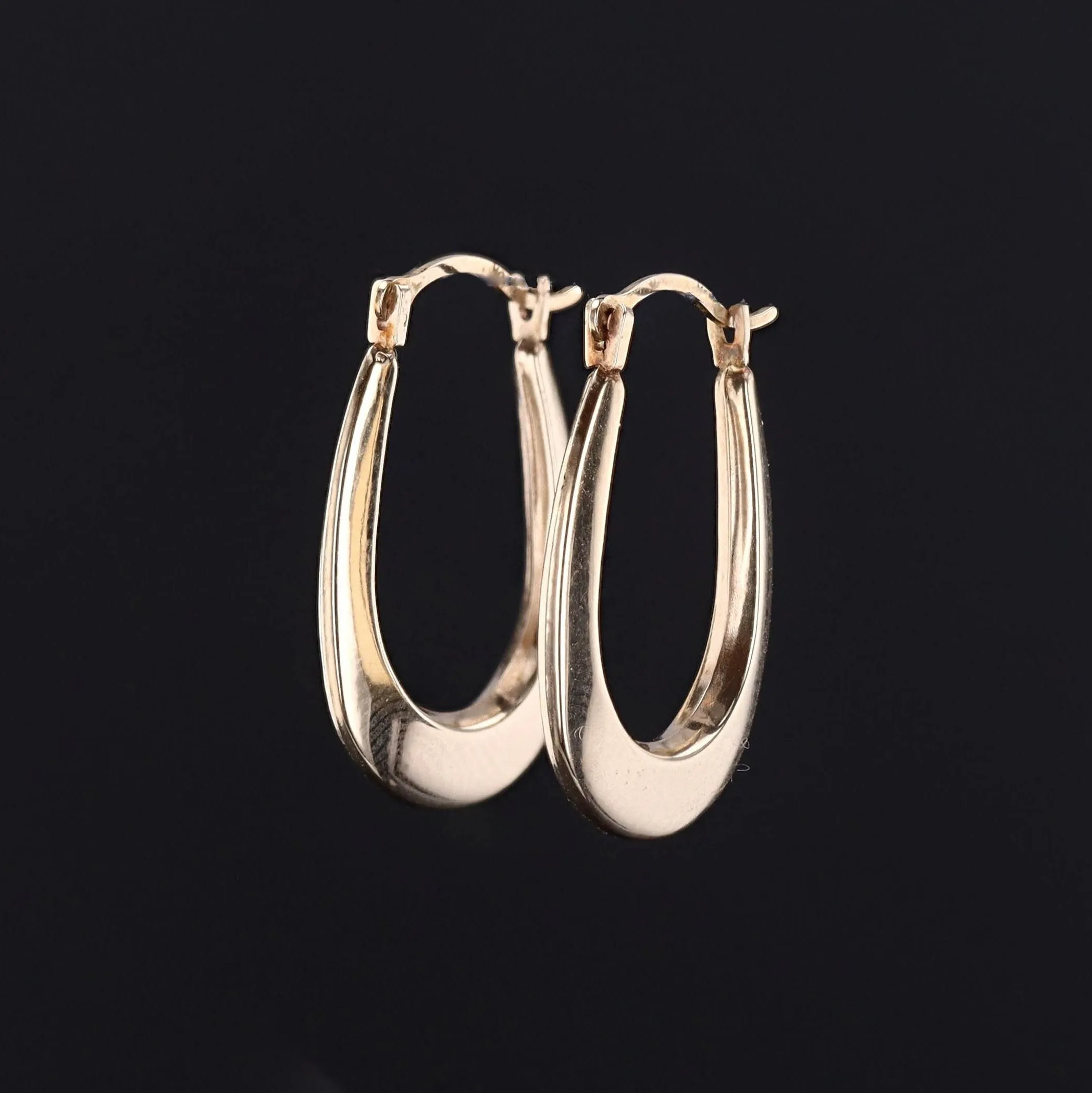 Vintage Hoop Earrings of 14k Gold