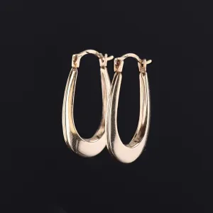 Vintage Hoop Earrings of 14k Gold