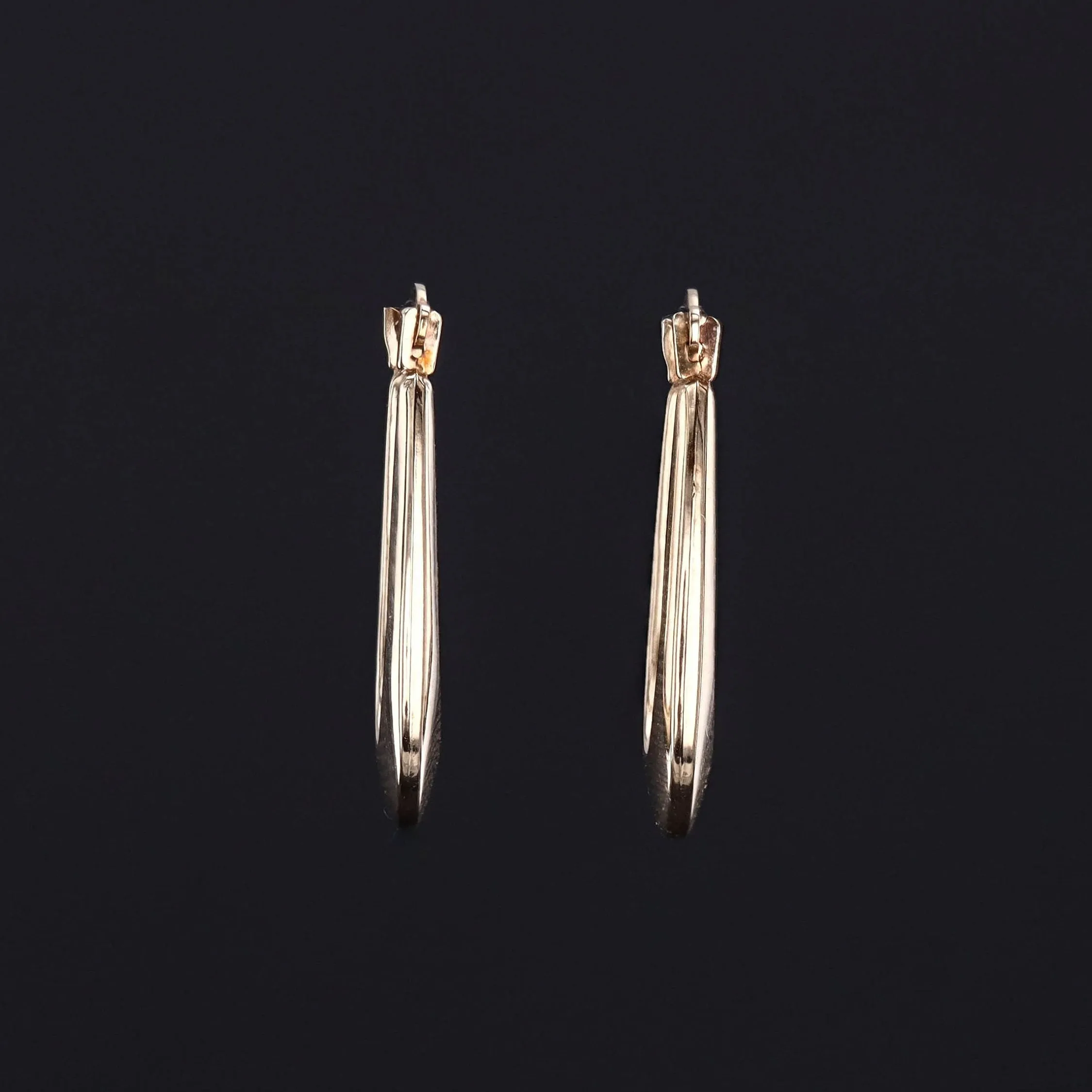 Vintage Hoop Earrings of 14k Gold