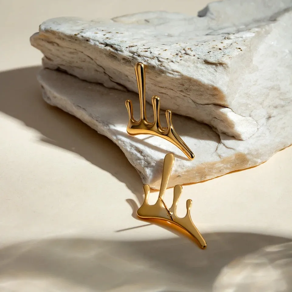 Vintage Liquid Drop Earrings