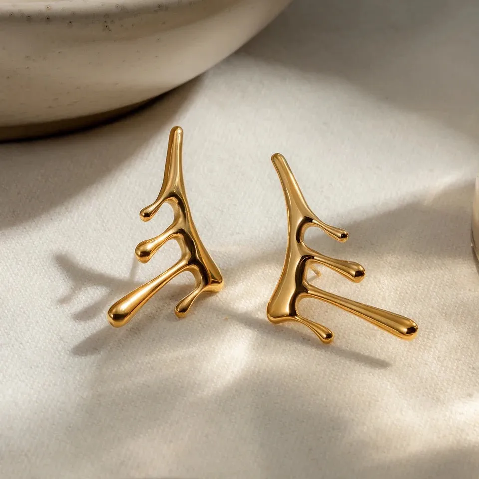Vintage Liquid Drop Earrings