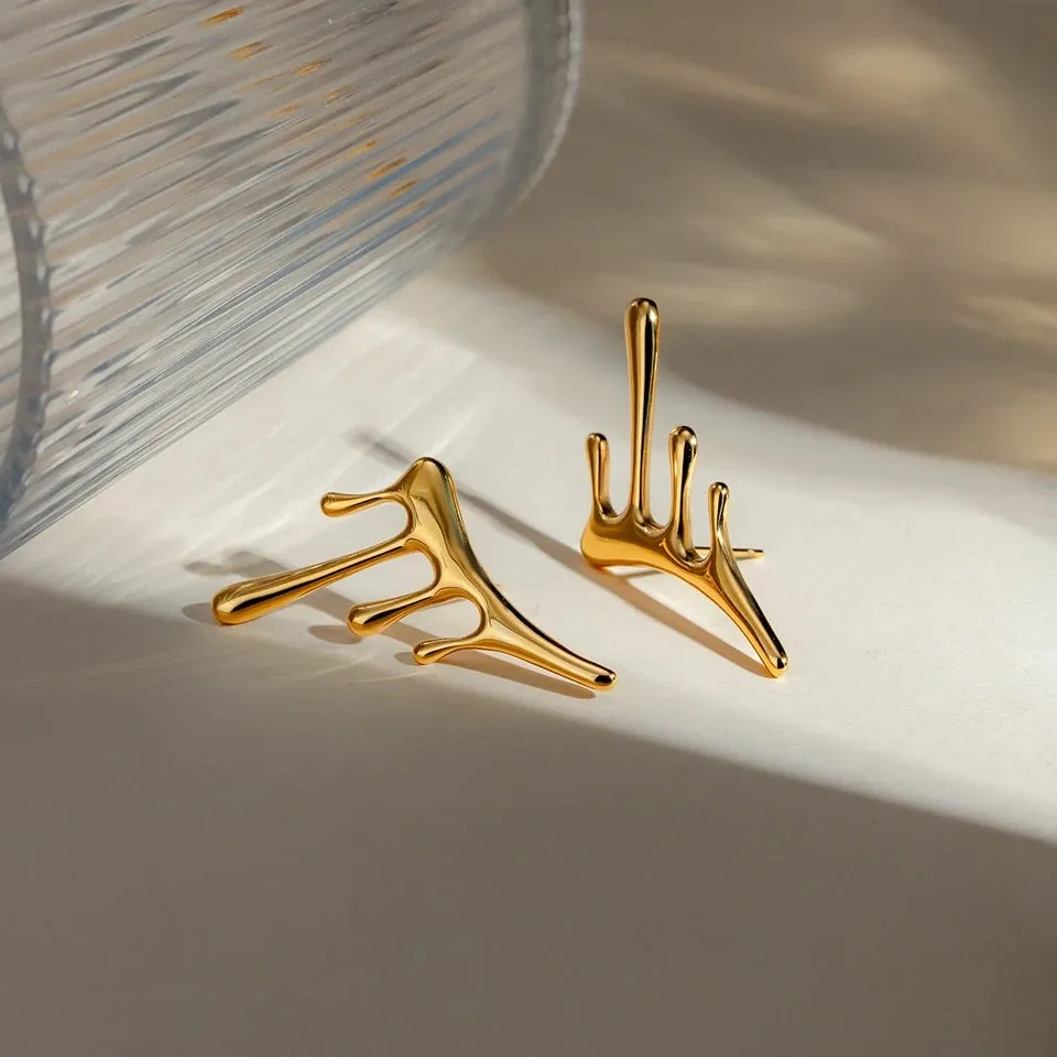 Vintage Liquid Drop Earrings