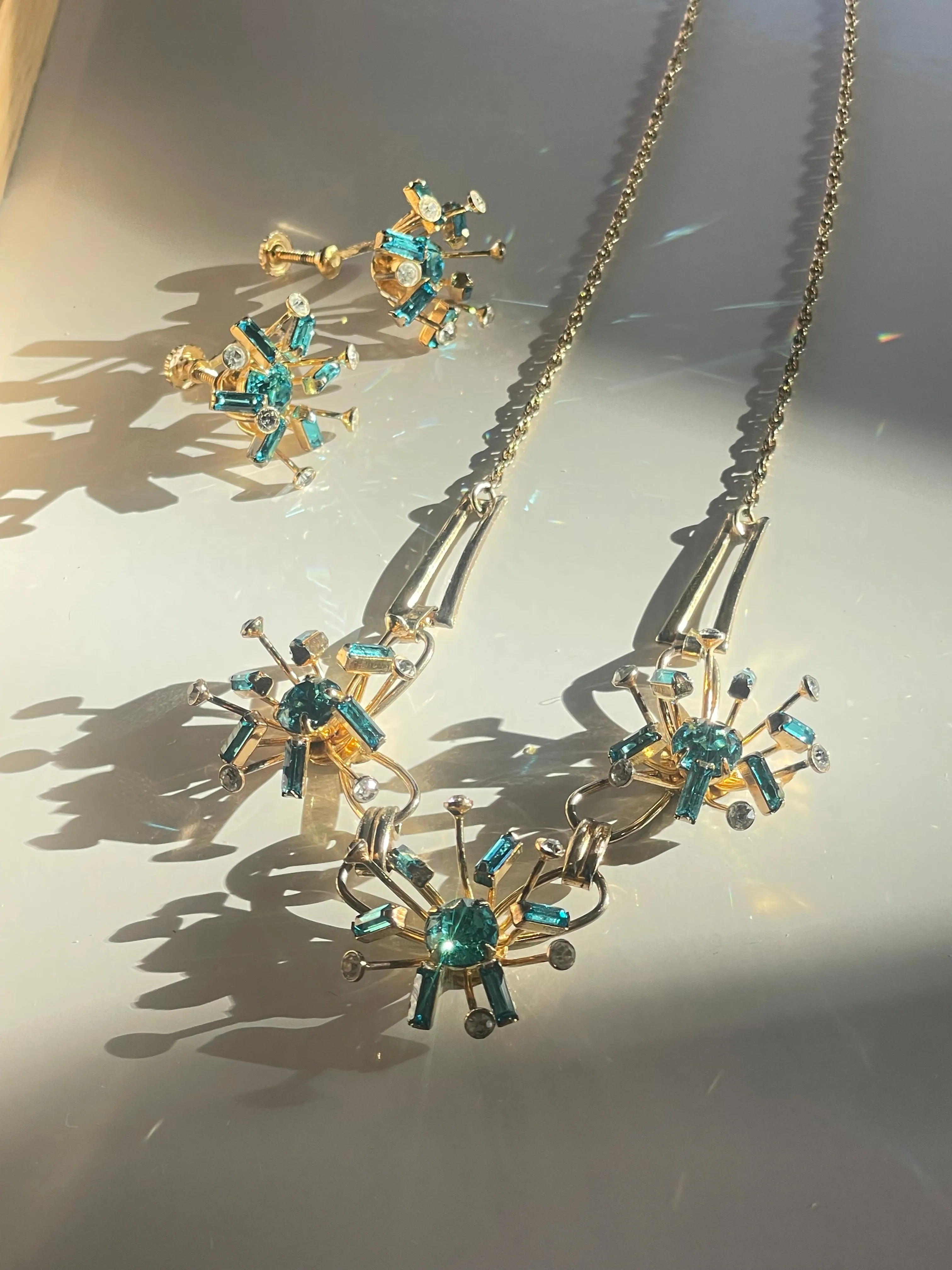 Vintage Necklace and Earrings set Bond Boyd in Sterling