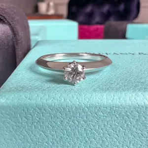 Vintage Tiffany & Co Engagement Ring, RBC 0.21ct.