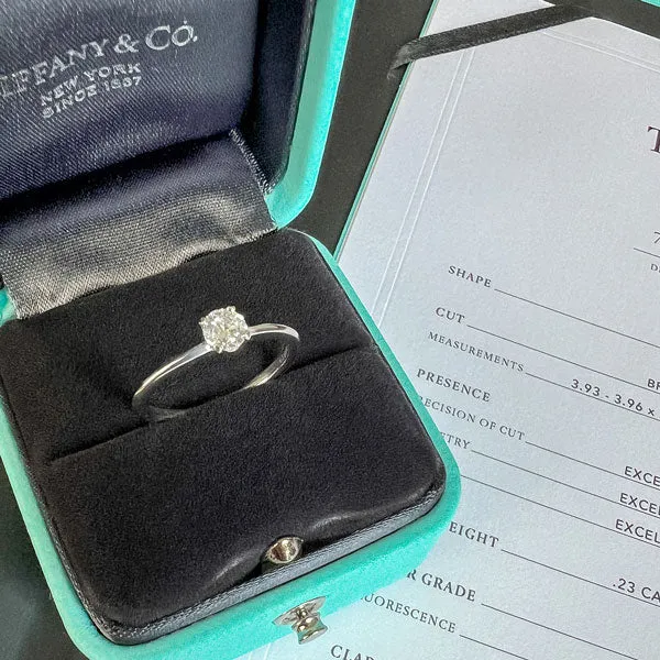 Vintage Tiffany & Co. Engagement Ring, RBC 0.23ct.