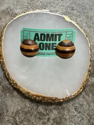 Vintage Wood Earrings