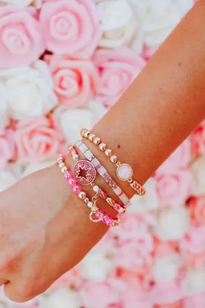 Vivid Pink Bracelet Stack by Erimish
