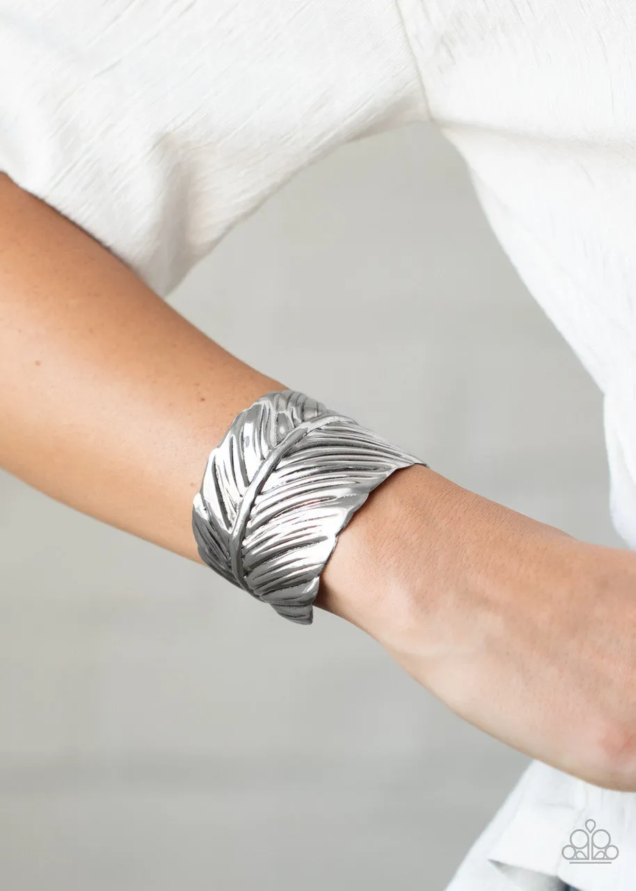 Where There's a QUILL, There's a Way Silver Paparazzi Bracelet