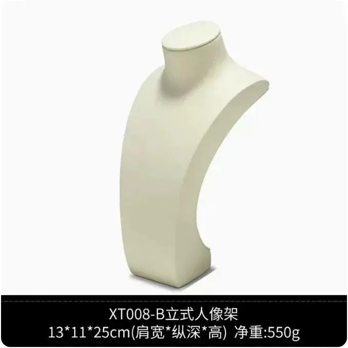 White microfiber jewelry display props, rings, necklaces, earrings, bracelets, counters, window jewelry display racks