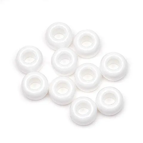 White Pony Beads (500 Pack)
