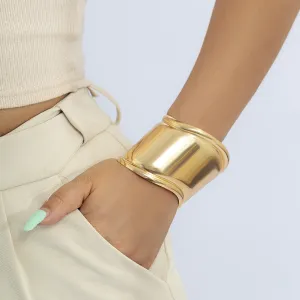 Wide Cuff Bangles Gold Bracelet JLTB0602