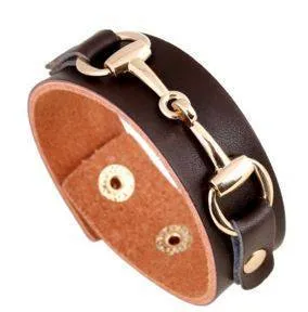 Wide Hologram Leather Bracelets