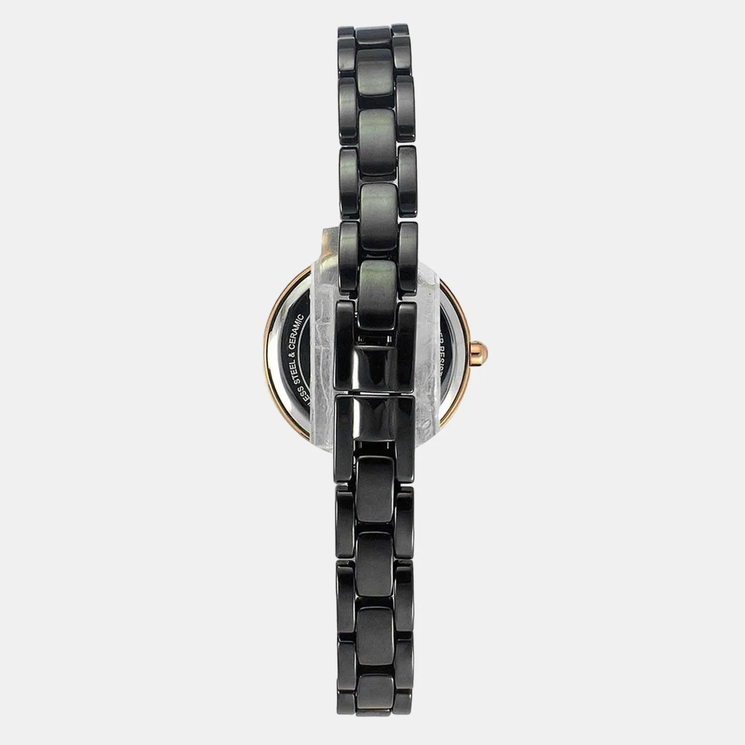 Women Black Analog Ceramic Watch TWEL15703