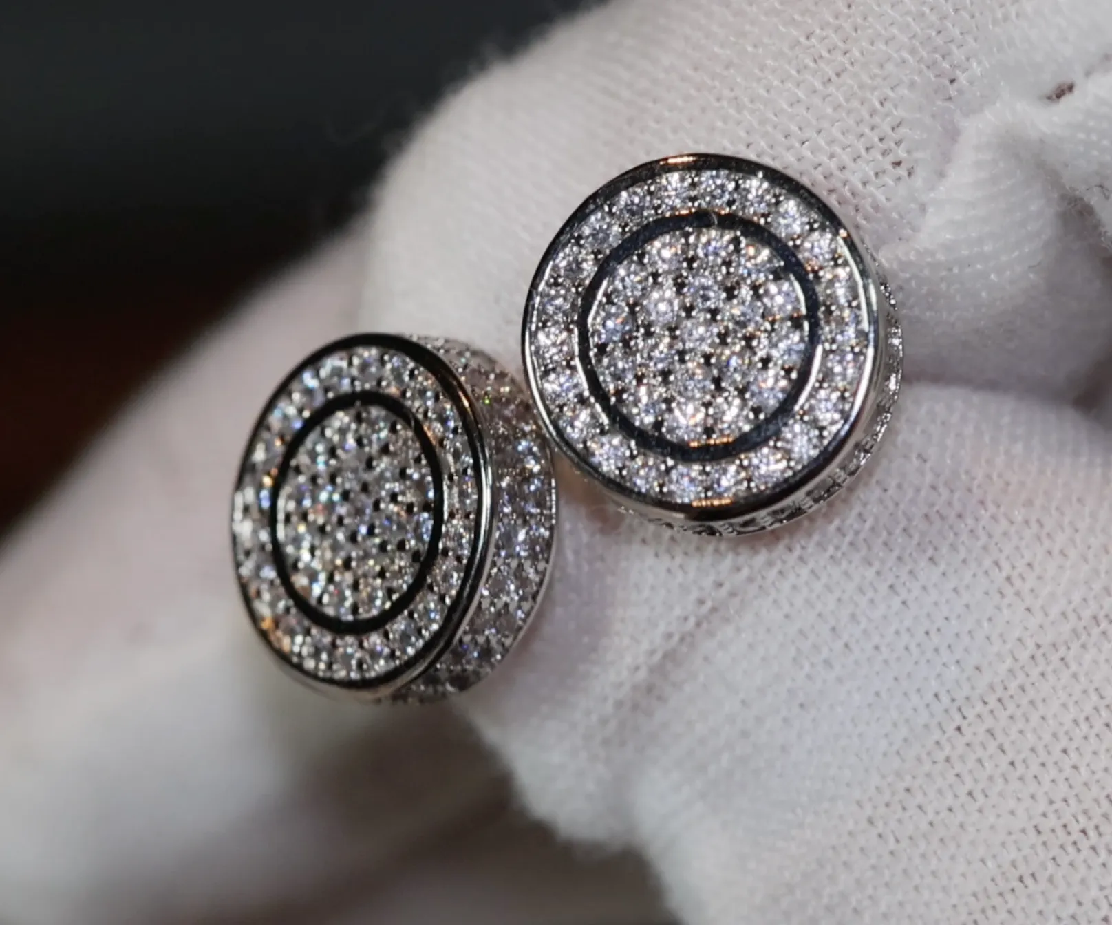 Womens Diamond Ear Studs | Mens Diamond Ear Studs | Ear Studs | Iced Out Ear Studs