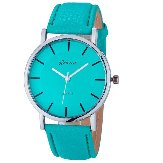 Women's Watches Wristwatch PU Leather Watch Strap Analog Quartz Watch Fashion womens watches Wristwatch for Women Horloge