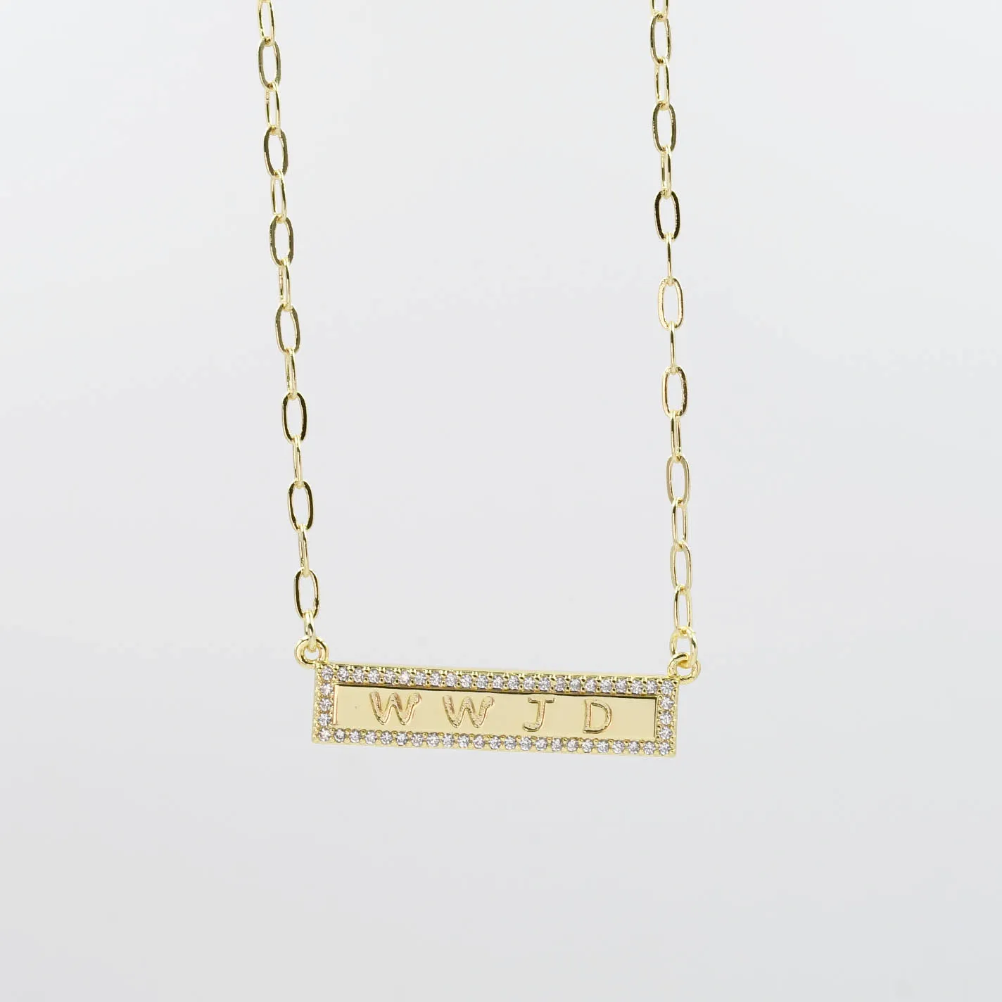 WWJD Gold Necklace I-51