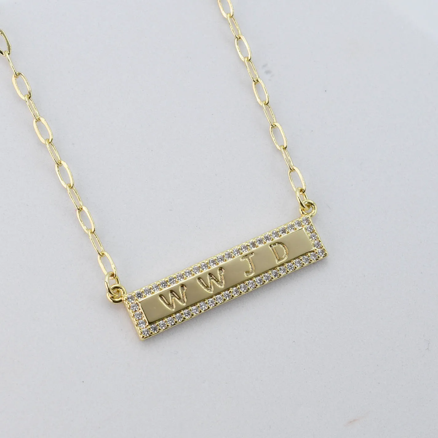 WWJD Gold Necklace I-51