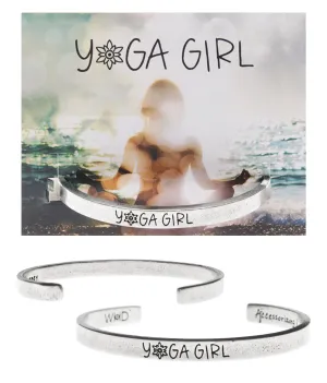 Yoga Girl Quotable Cuff Bracelet