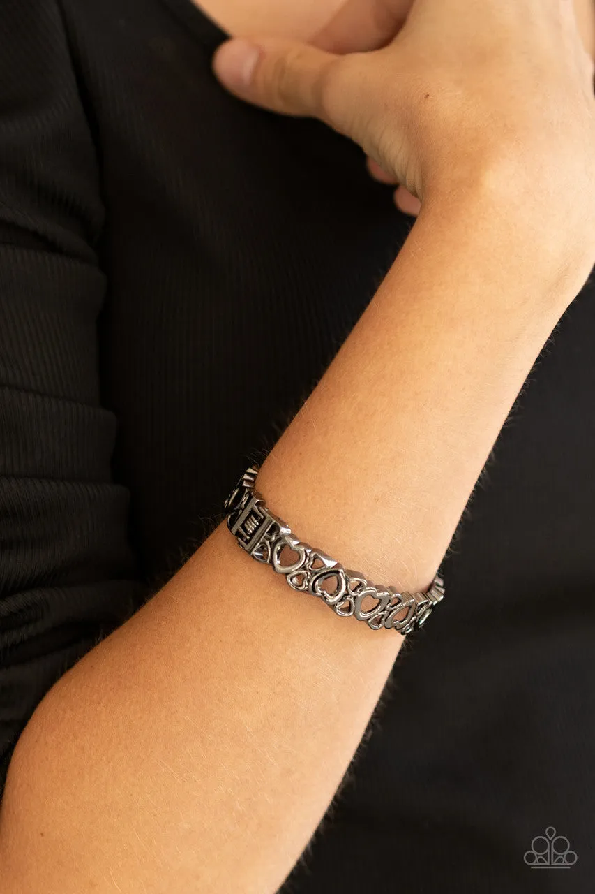 You HEART The Lady! Black Paparazzi Bracelet