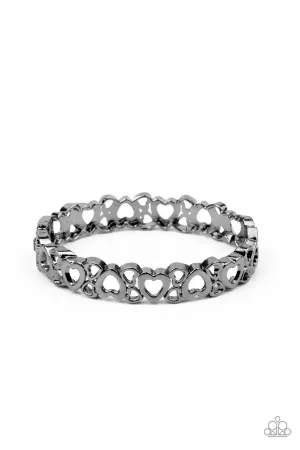You HEART The Lady! Black Paparazzi Bracelet