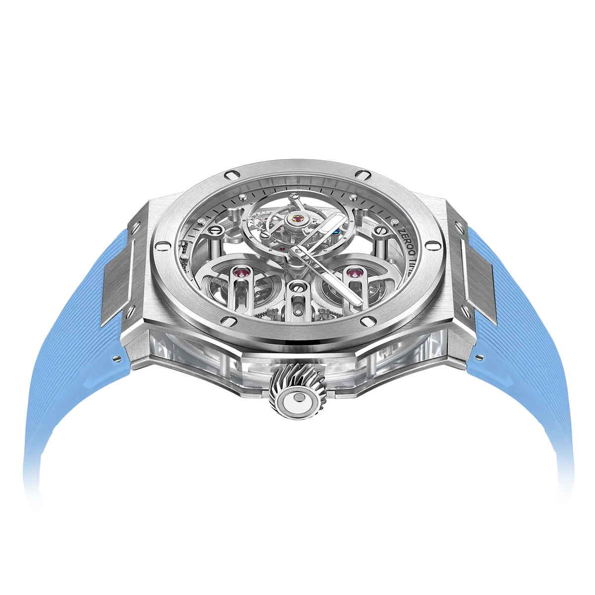 ZEROO T8 THE ORION FULL SKELETON TOURBILLONMANUAL TOURBILLON WATCH FOR GENTS - ZT008SWLB