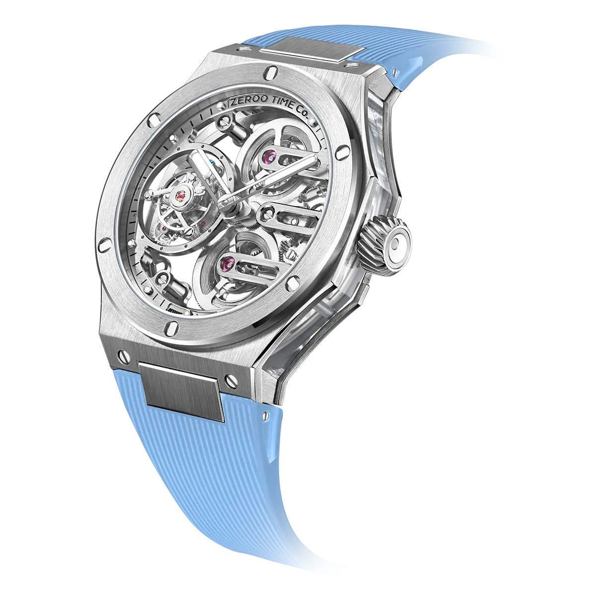 ZEROO T8 THE ORION FULL SKELETON TOURBILLONMANUAL TOURBILLON WATCH FOR GENTS - ZT008SWLB