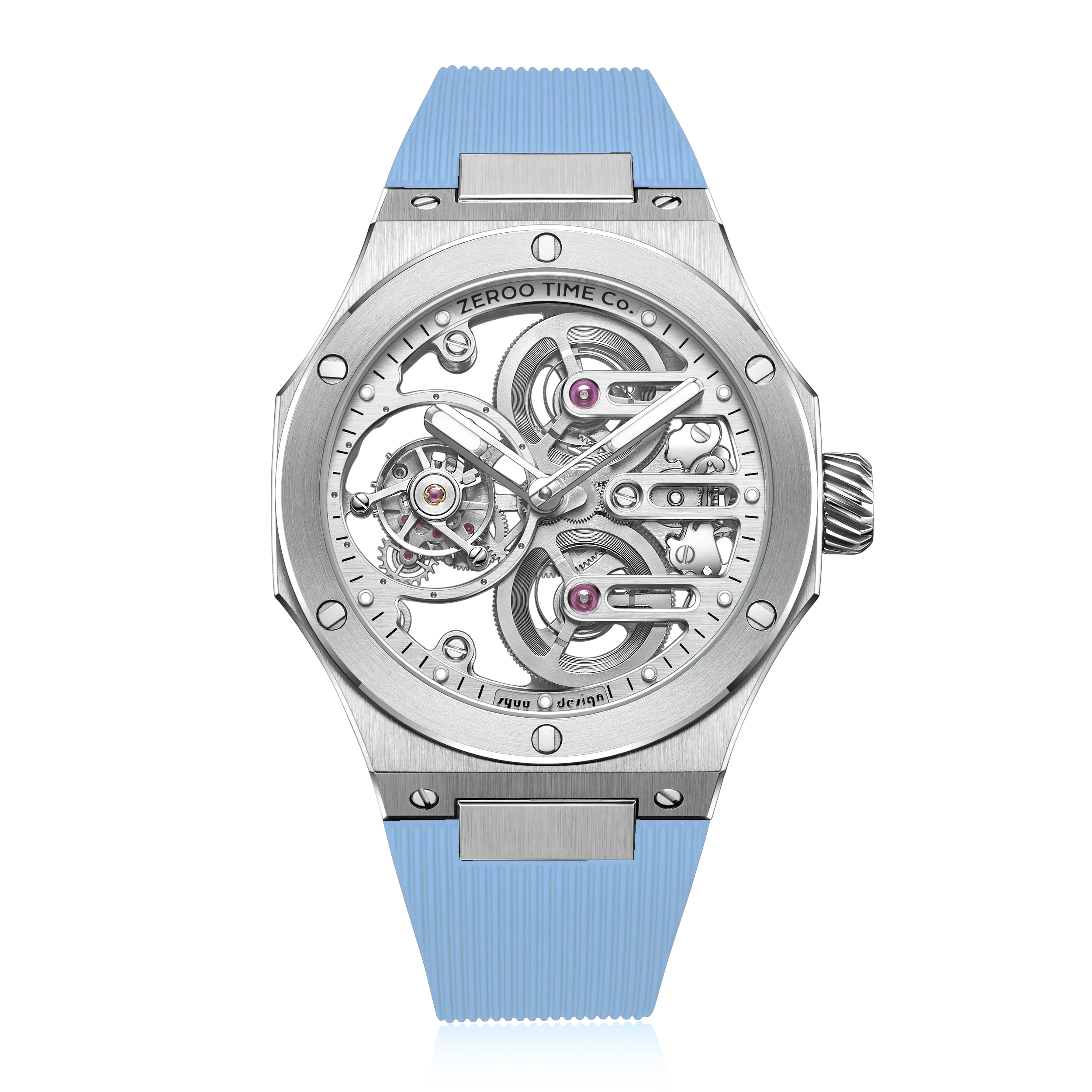 ZEROO T8 THE ORION FULL SKELETON TOURBILLONMANUAL TOURBILLON WATCH FOR GENTS - ZT008SWLB