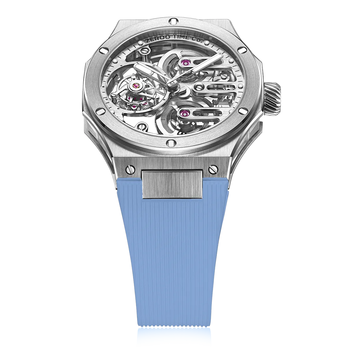 ZEROO T8 THE ORION FULL SKELETON TOURBILLONMANUAL TOURBILLON WATCH FOR GENTS - ZT008SWLB