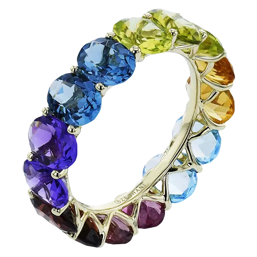 ZR2383 Color Ring in 14k Gold